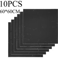 10-Pack Marble Peel & Stick Floor Tiles - 24"x24" (60x60cm) Self-Adhesive Vinyl Flooring | Scratch-Resistant for Kitchen, Bathroom | Easy DIY Installation, No Grout Needed