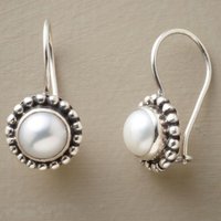 Antique Inlay Synthetic Pearl Dangle Earrings For Women Fashion Vintage Silver Plated Earrings Trend Jewelry Gifts