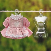 100pcs Plastic Dolls Girls Toy Hangers Transparent Mannequin Model Display Shelves Stand Rack Holder Dress Clothes Holders