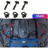 3Sets Spiral Spring Gasket Kit For Mercedes-Benz S-Class W222 S320 S350 S400 S500 S600 Fixed Buckle Rotary Catch Retainer Clip