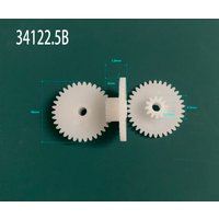 34122A 34122B 34122.5A 34122.5B 0.5M Plastic Spur Gear OD 18mm 34 Teeth + 12 Teeth 2mm Tight 2.5MM Loose Fiting Gears 10pcs/lot