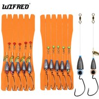 5pcs/lot Texas Rig Set For Bass Fishing Carolina rig Kit Fishing Tackle Fishhooks Carp Fishing Hair Rigs Ready Made boilie Bait