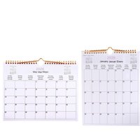 Multilingual 2025/2026 Wall Calendar English German Spanish 2026 Coil Calendar Notebook Coil Planner Agenda Organizer