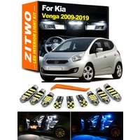 ZITWO 11Pcs No Error For Kia Venga 2009- 2013 2014 2015 2016 2017 2018 2019 Car LED Bulb Interior Dome Reading Luggage Light Kit