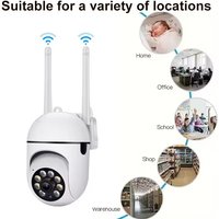2MP WiFi Camera Home PTZ IP Camera Color Night Vision Audio Wireless Surveillance Camera Automatic Home Tracking Security CCTV C