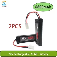 New 7.2V Battery 6800mAh NiMH Batteries Pack For RC Car Truck Buggy Boat Tank Ni-Mh Baterias gray supper power