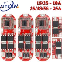 BMS 1S 2S 10A 3S 4S 5S 25A Bms 18650 Li-ion Lipo Lithium Battery Protection Circuit Board Module 18650 Lipo Bms Charger YANXD