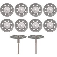 12Pcs/set 22mm Diamond Cutting Disc, Saw Blade for Metal/Ceramic/Glass/Jade, Grout Tool for Dremel Rotary