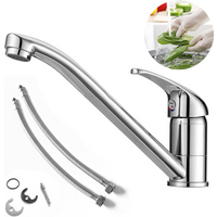 Bathroom Faucets Sink Faucets Cold Hot Water Tap Single Handle Deck Mounted Basin Facuets Bathroom Kitchen Accessories