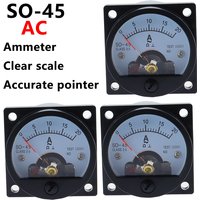 SO-45 AC Analog Ammeter 1A 2A 3A 5A 10A 15A 20A 30A 50A etc, Pointer meter/Current Meter/Panel Meter