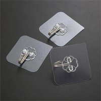10/20/30PCS Kitchen Self-adhesive Wall Hooks Multi-Purpose Stainless Steel Keys Towel Holder For Kitchen Bathroom Accessories