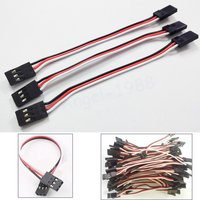 10 Stück 100/150/200/300/500 mm Servo-Verlängerungskabel, Stecker auf Stecker, für JR-Stecker, Servo-Verlängerungskabel, 10 cm