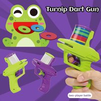 Children Carrot Saucer Gun Flying Saucer Guns Kids Fun Toys EVA Soft Bullets Toy Gun Pistol Toy Kids Outdoor Battle Sport Toys