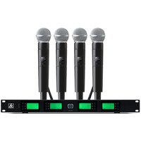 KATELEIYU high-end 4-channel wireless microphone system UHF, suitable for stage performances, home KTV, and professional parties