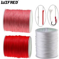 Wifreo 100meter 8/16 Strands PE Braided Assist Hooks Line Saltwater Fishing Jigging Hook DIY Trolling Lure Tied Line Rope/Cord