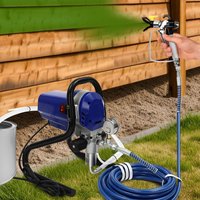 Airless Paint Sprayer Pro Wall Paint Sprayer 750W Spraying Flowrate 42Oz/Min, 3229-4305ft²/h, 9m Hose, Adjustable Pressure