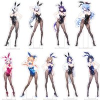 Genshin Impact Anime Game Peripheral Stand Model Plate Acrylic Ornament Toy Keychain Friends Girl Gift Accessories Choice