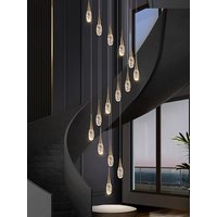 Designer Staircase Chandelier Villa Living Room Lighting Hanging Kitchen Light LED Minimalist Family Apartment Deluxe Chandelier