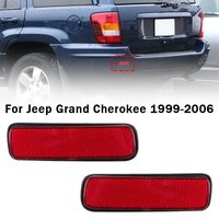 Car Rear Bumper Reflector Brake Light For Jeep Grand Cherokee 1999 2000 2001 2002 2003 2004 2005 2006 Marker Lamp