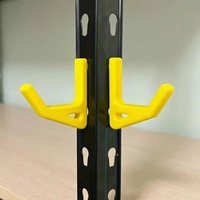 Heavy-Duty Universal Hooks for Shelving 2pcs with 10.3mm Holes Home and Office Use