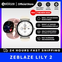 NEU 2025 Zeblaze Lily 2 Bluetooth-Anruf-Smartwatch, 1,2 Zoll AMOLED-Bildschirm, Doppelriemen, Gesundheitsüberwachung, Smartwatch für Frauen