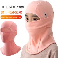 AliExpress NONE Children's ski warm headgear outdoor windproof cold-proof cycling mask helmet lining balaclava hat men and women