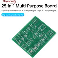 25 In 1 Multi-Function Board SMD To DIP8 Universal Adapter 4Layer PCB SOIC8/16 SOP8 DFN8 USON8 DFN8 SOT5 SOT6 WSON8 WLCSP TSSOP8