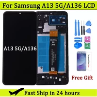 For Samsung A13 5G A136 LCD Display With Touch Screen Digitizer For Samsung A136 A136B A136U LCD