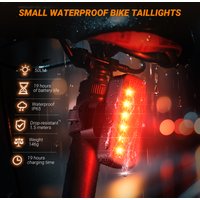 New Cycling Tail Light Highlight TYPE-C Charging Mountain Led Warning Bike Lights Tail Lamp Rear Light Cycling Equipment