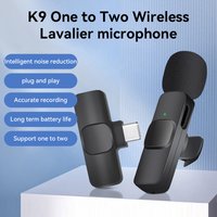 Mini Wireless Microphone Noise Reduction Lavalier Microphone For iPhone Android Audio Recording Live Broadcast And Vlogging