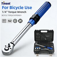 AliExpress NONE TINSOL 32PC 1/4 Torque Wrench Bicycle Preset Adjustable Torque 72-Tooth Ratchet High Precision ±3% Maintenance Kit