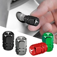 For Tesla Model 3 Model Y S X model 2 Cybertruck Roadster 4Pcs Premium Alloy Tire Anti-Air Leak Laser Dust Valve Caps