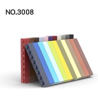 20Pcs MOC Parts 3008 Brick 1 x 8 Compatible DIY Assmble Building Blocks Particle Kid Brain Puzzle Toy Birthdays Gift