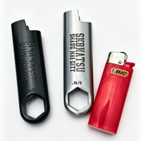 Metal lighter case for Bic J5 keychain EDC lighter holder compatible with Bic J5 Durable Bic J5 lighter sleeve holder