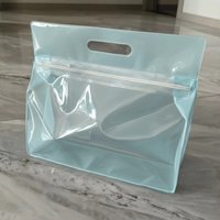 Zipper Design Travel Toiletries Bag Thickened Material Large Capacity Wet Dry Separation Bag Waterproof Organizer Bag