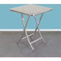 Promotion Aluminum Alloy Folding Table Convenient Dining Desk Home Outdoor Garden Courtyard Leisure Barbecue Round Square Mesas