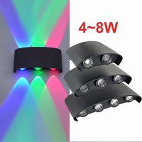 LED color wall light 4W/6W/8W wall lamp suitable for hard wired wall lights in bedrooms, living rooms, corridors