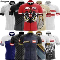 Neue AUSTRIA Team Männer Radfahren Jersey MTB Maillot Bike Shirt Downhill Jersey Hohe Qualität Team Mountainbike Kleidung