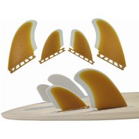 UPSURF FUTURE Quad Fins Twin Rear Fins/Twin Keel Side Fins Fiberglass Surfboard Fins Top Performance Core Glass Surf Twin/Quad