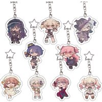Anime Project SEKAI Acrylic Keychain PJSK Asahina Azusawa Cosplay Props Pendant Keyring Portable Role Characters Birthday Gift