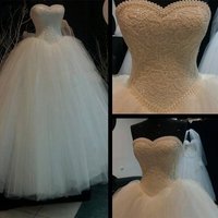 ZJ9069 Customized Boho Sweetheart Wedding Dresses Lace Appliques Women A Line Bride Gowns For Women Customer Made