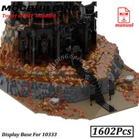 Tower Base Part for MOC-10333 Add-on Model MOC Building Bricks Construction Display Stand Blocks Rings Assemble Toys