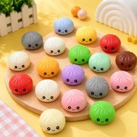 24Pcs Colorful Dumpling Stress Balls Fidget Toys Adults Random Surprise Squishies Squeeze Dough Ball Hand Toys Gift