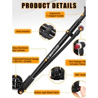 AliExpress BUCKLOS Cycling Front Fork Pump MTB Air Fork 300Psi Bike Pump Portable Folding Bike Rear Shok Tire One-click Deflating Pump
