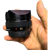 Metalowa kwadratowa osłona obiektywu z zaślepką do Panasonic LUMIX G 20mm F1.7 I & II ASPH