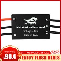Flash Deals Flipsky IP68 Waterproof ESC Electronic Speed Controller Mini FSESC6.8 Plus based on VESC6 150A for Efoil Ejet / boat