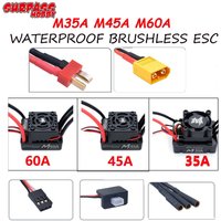 Surpass Hobby M35A 45A 60A 2-3S Waterproof Brushless ESC T/XT60 Plug for 1/10 1/12 1/14 1/16 RC Car F540 3650 Brushless Motor