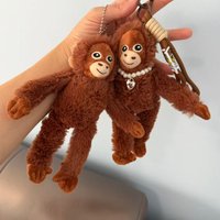 2026 Cute Little Monkey Pendant Plush Doll Animal Hanging Plushies Doll Bag Pendant Soft Stuffed Backpack Keychain Plush Dolls