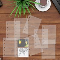 M5 binder replacement card pages transparent binder replacement pages sticker book replacement pages suitable for 5-ring binders