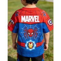 Bestseller-Spring/Summer Children's 3D Cool Print T-Shirt for Boys and Girls for Outdoor Activities.High-quality,breathable top.